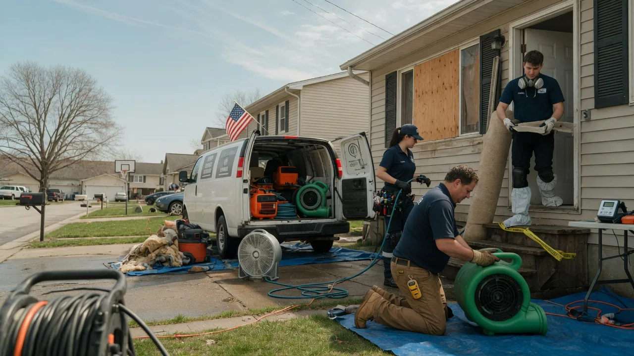 Water Damage Restoration in Sycamore, IL near me